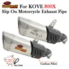 Slip On For KOVE 800X 800 Rally Adventure Pro 2023 Motorcycle Exhaust Modify DB Killer Muffler Escape Moto With Middle Link Pipe