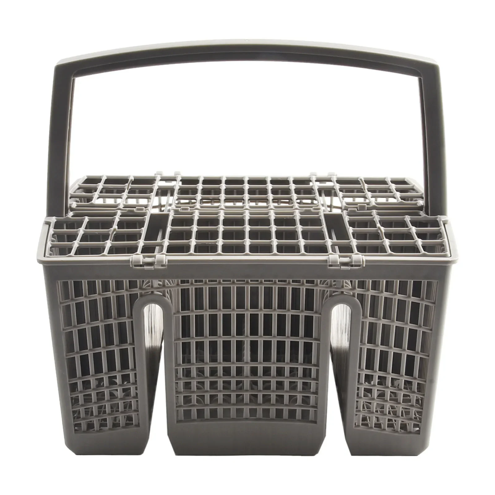 Cestello Portaposate Universale Per Lavastoviglie - Ricambio In Plastica Grigia, 24x14x12 Cm, 7 Scomparti, Compatibile Con KitchenAid, Whirlpool, Bosch, Kenmore