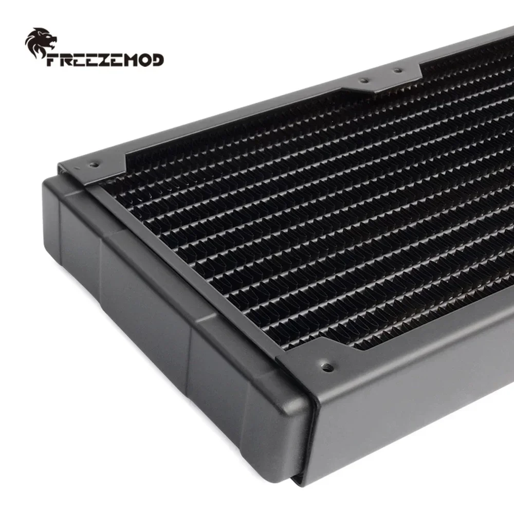 Zemod-copper Heat Sink para pc Copper Radiator Liquid Cooling Row 480 mm 14 Flat Fins 12cm Fan Bit Cooler 48cm - Imagem 3