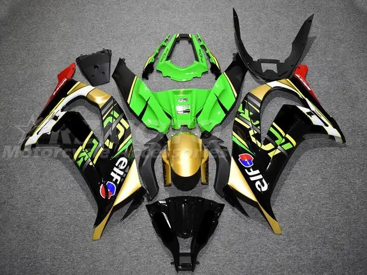 

Комплект обтекателей из АБС-пластика, 4 подарка, подходит для Kawasaki ZX-10R ZX10R 2011 2012 2013 2014 11 12 13 14 15, кузов золотисто-зеленый