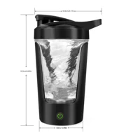 Mélangeur électrique portable, tasse Assad, bouteille shaker à poudre, centre commercial pour voyage, maison, bureau, outils de cuisine, 450ml, 10000 6