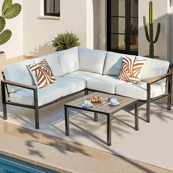 6-Piece Patio Set with Olefin Cushions 1