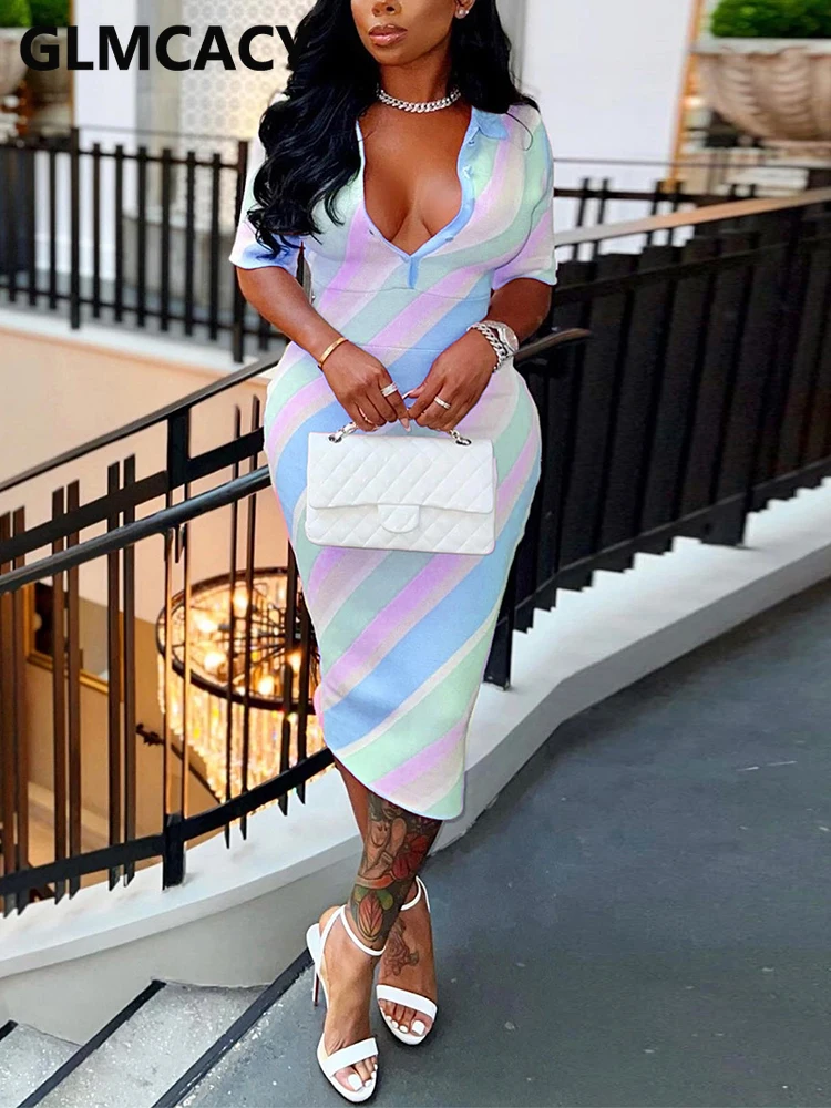Women Short Sleeve Henley Neck Casual Midi Dress - Dresses - AliExpress