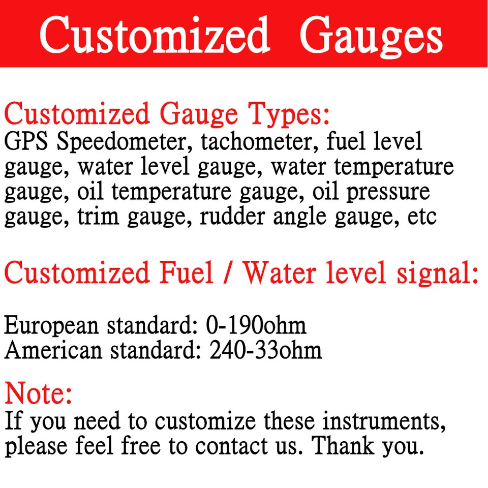 Universal Clock Gauge Instrument 0-12 Hourmeter Red Backlight 12V/24V For Car Boat Yacht (White Background And White Frame