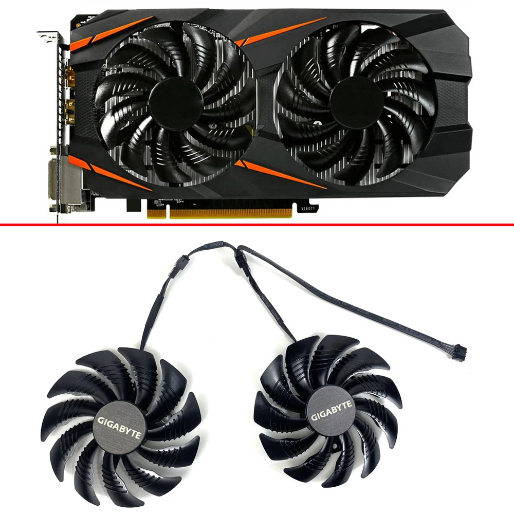 1050 1060 1070 Ti GV-RX570 580 AORUS RX 470 480 R9 380X, 87mm