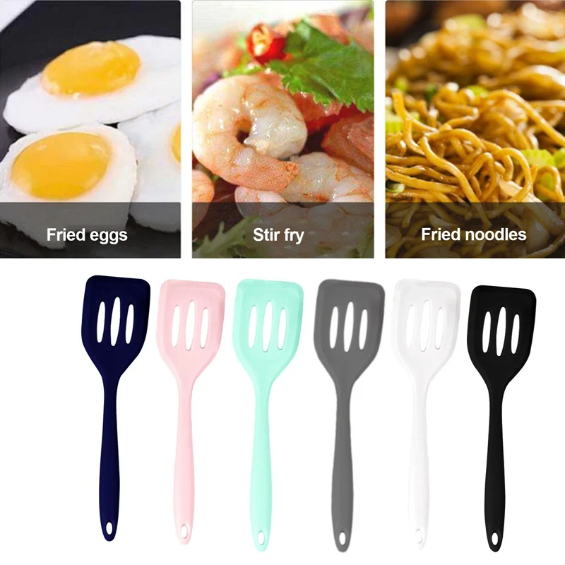 High Temperature Resistant Silicone Spatula Non Stick Pan Easy To Clean Silicone Leak Spatula