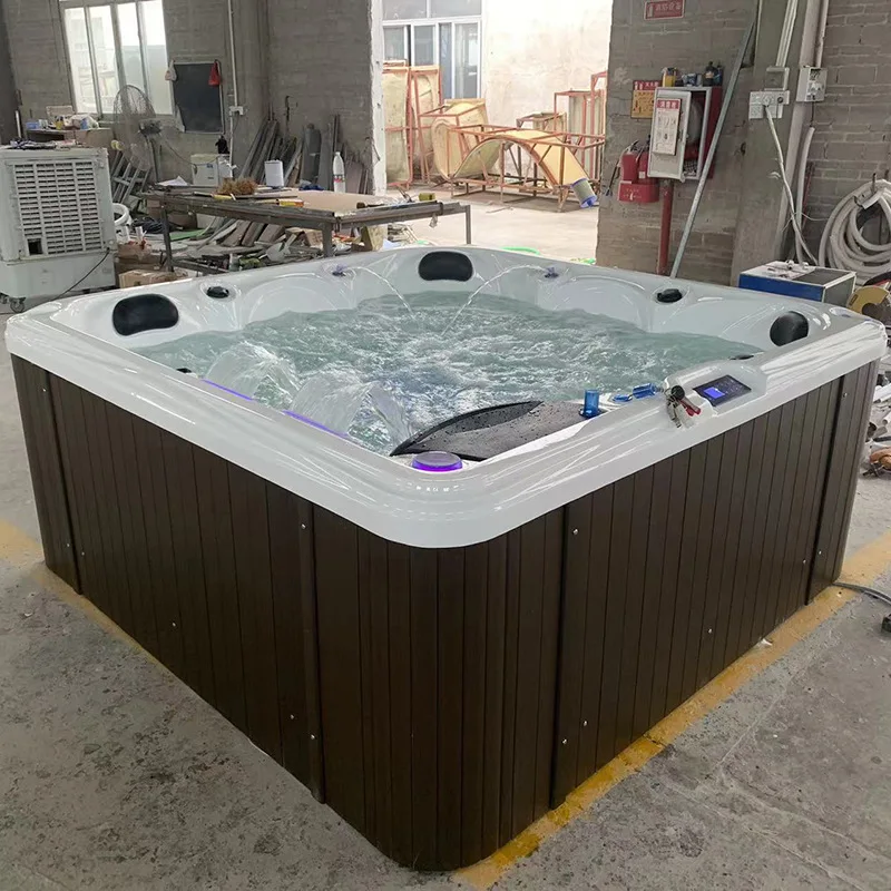 2100X2100X950mm 5 People Swimming Pool Whirlpool Bathtub Acrylic Hydromassage Surfing Multi-people SPA NS2023A 5