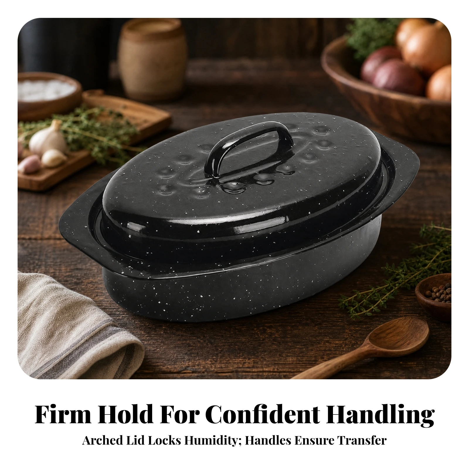 VOval Enameled Cast Iron Roaster 6