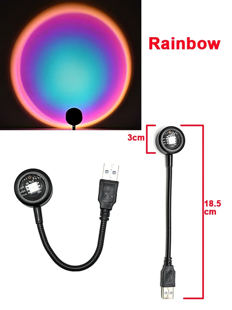 ตัวเลือกสินค้า Rainbow Sunset LED Wall Light