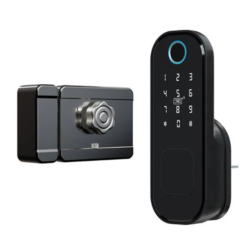 Fingerprint Remote Control Outdoor Door Electronic Gate Lock Bluetooth TUYA TTLock APP Password IC Card Keyless Smart Door Lock