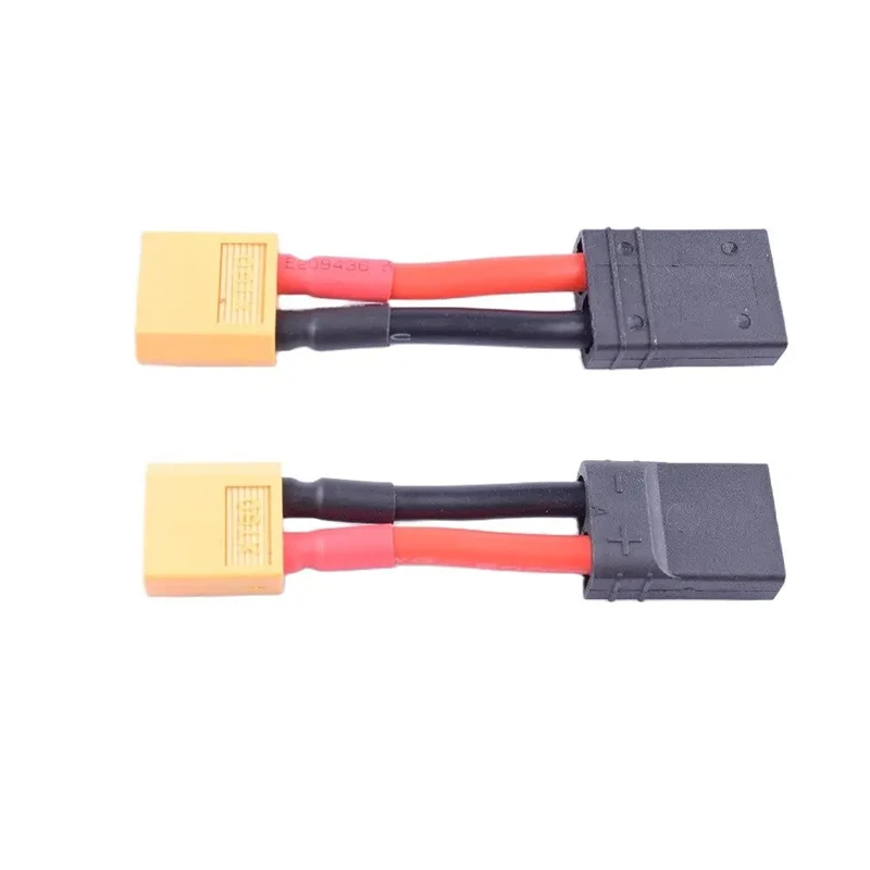 OliYin – Lot De 2 Câbles De Charge TRX Vers Banane 4,0 Mm – 14 AWG – 30 Cm – Silicone Souple – Pour Batteries RC