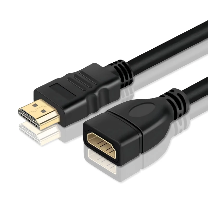Hdmi adapter cable 1080P HDMI-compatible extension cable adapter male to female HDMI-compatible extender cable for PC TV Box PS4 3 laptop projector