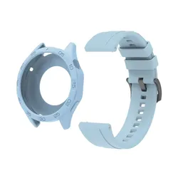 Bracelet en silicone premium avec coque de protection pour smartwatch de 46 mm
