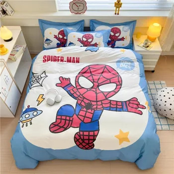 Q Edition Spider-Man Microfiber Duvet Cover Set – 3-Piece Zip Bedding 1