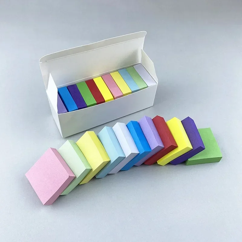 11 (una scatola) piccole note adesive quadrate colorate mini ins note autoadesive indice carta note adesive note adesive per studenti - immagine 2