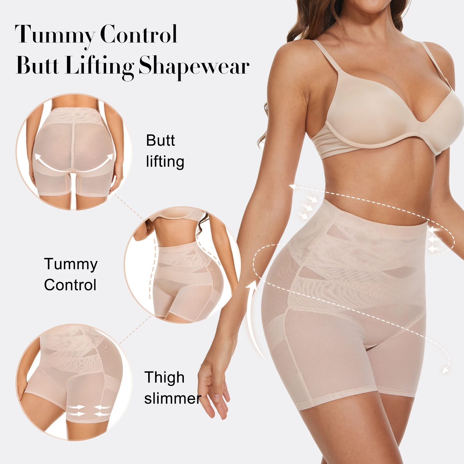 Roupa Íntima Feminina De Controle De Barriga Com Cintura Spanex Corpos  Shaper Shapewear Calcinha Sob Vestidos Modelagem De Calças De Fundo Cheia  Calcinhas Slim Trainer De Por LAZAWG