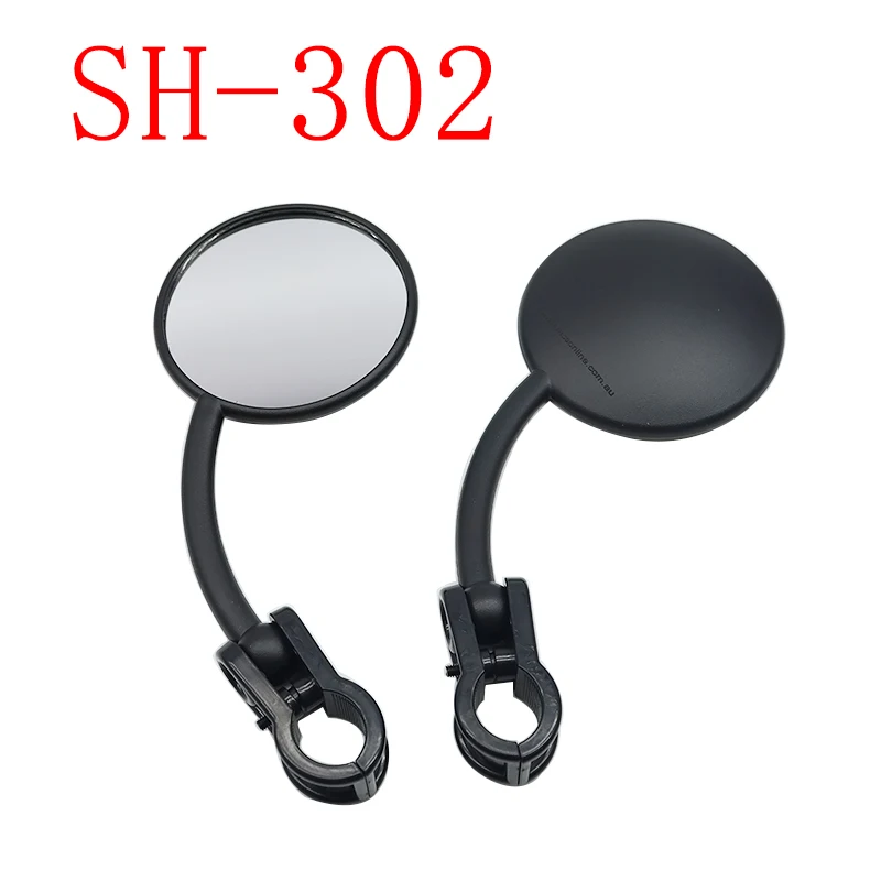 1쌍의 엔듀로 접이식 미러 클램프온 듀얼 스포츠 오토바이 ATV 더트 바이크용