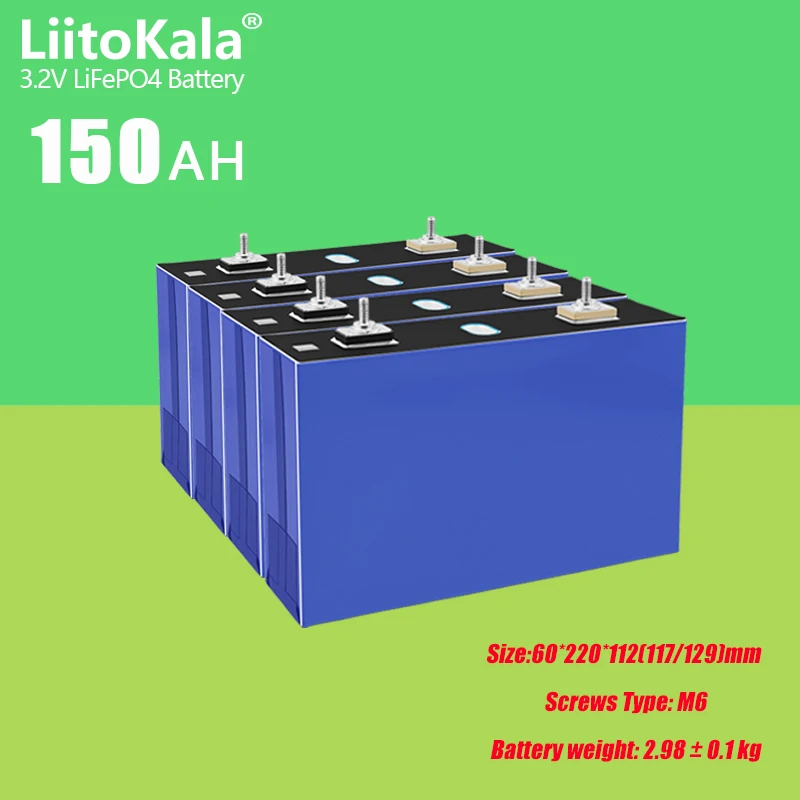 

Аккумуляторная батарея LiitoKala, 3,2 в, Ач, 12-32 шт.