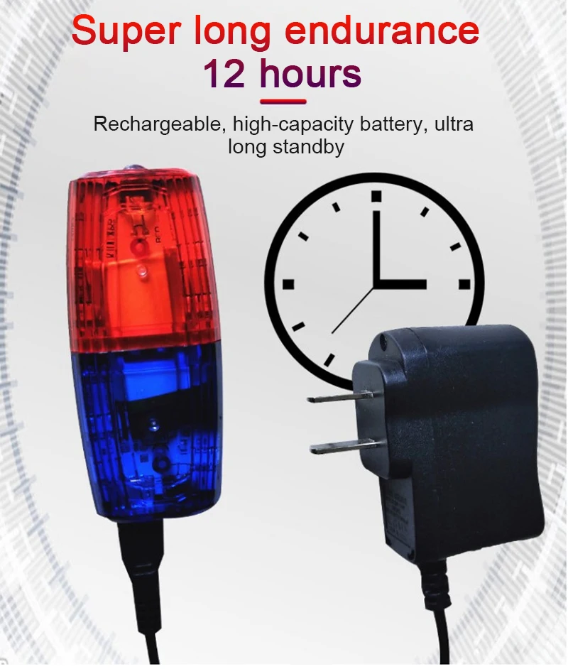 Luz LED Intermitente De Silicona Para Mochila, Luces De Advertencia De Seguridad Nocturna Azul