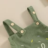 Baby Boy 1st Birthday Outfit One Suspender Romper Bodysuit Corduroy Overalls 1 Year Old Clothes 4