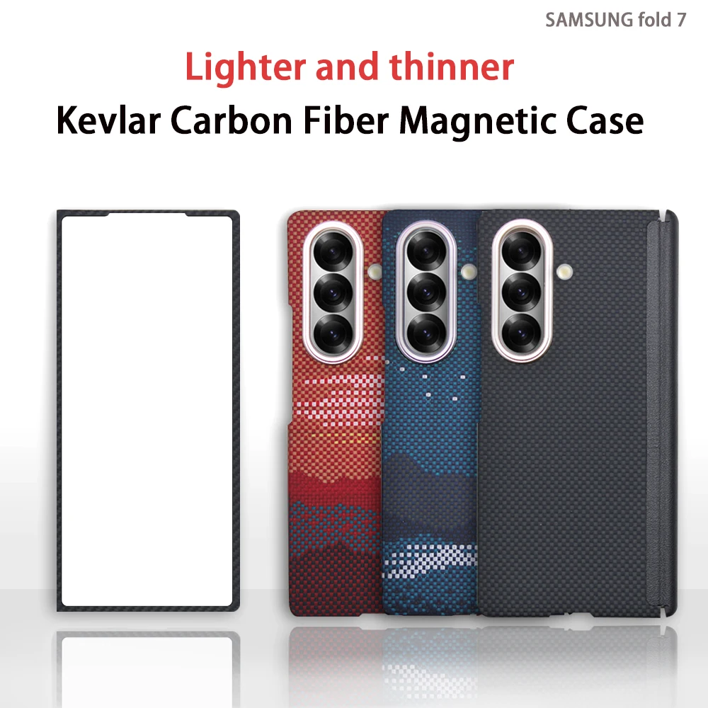 Sleek Carbon Fiber Magnetic Phone Case - Ultra-Thin Aramid Protection