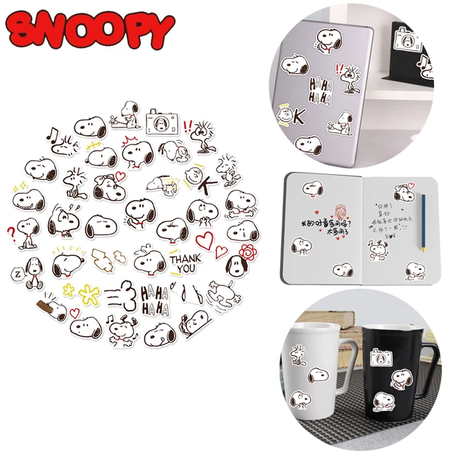 60 Stücke Lustige Nette Snoopy Aufkleber Für Laptop Auto Styling Telefon  Gepäck Fahrrad Motorrad Mixed Cartoon Pvc Wasserdicht Cartoon Aufkleber Von  2,1 €