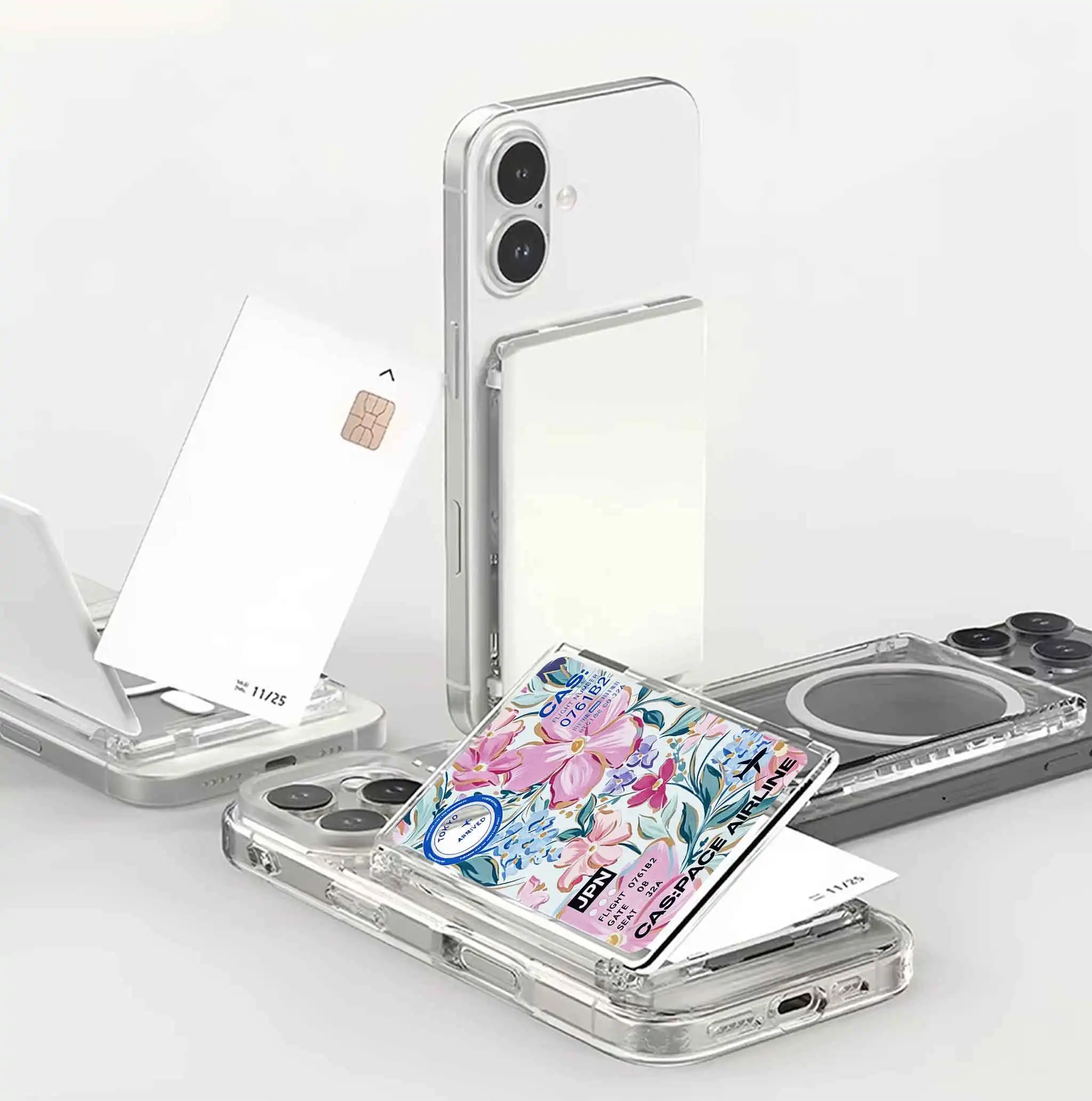 MagSafe Magnetic Card Holder Wallet for Pro Max Phones, Apple-Compatible Phone Case