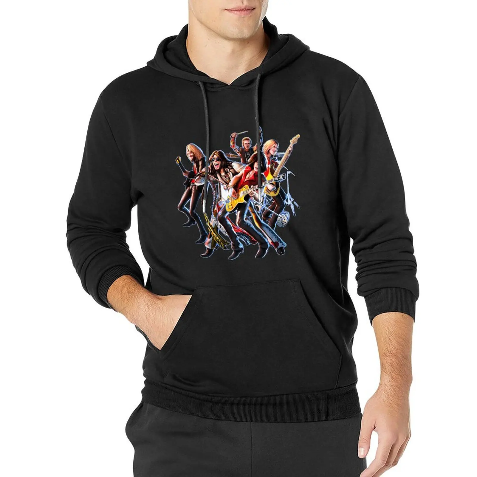 

Legendary Band Aerosmith Hoodies Autumn Cartoon Portrait Characters Fashion Sweatshirts Male Harajuku Oversized Pullover Hoodie