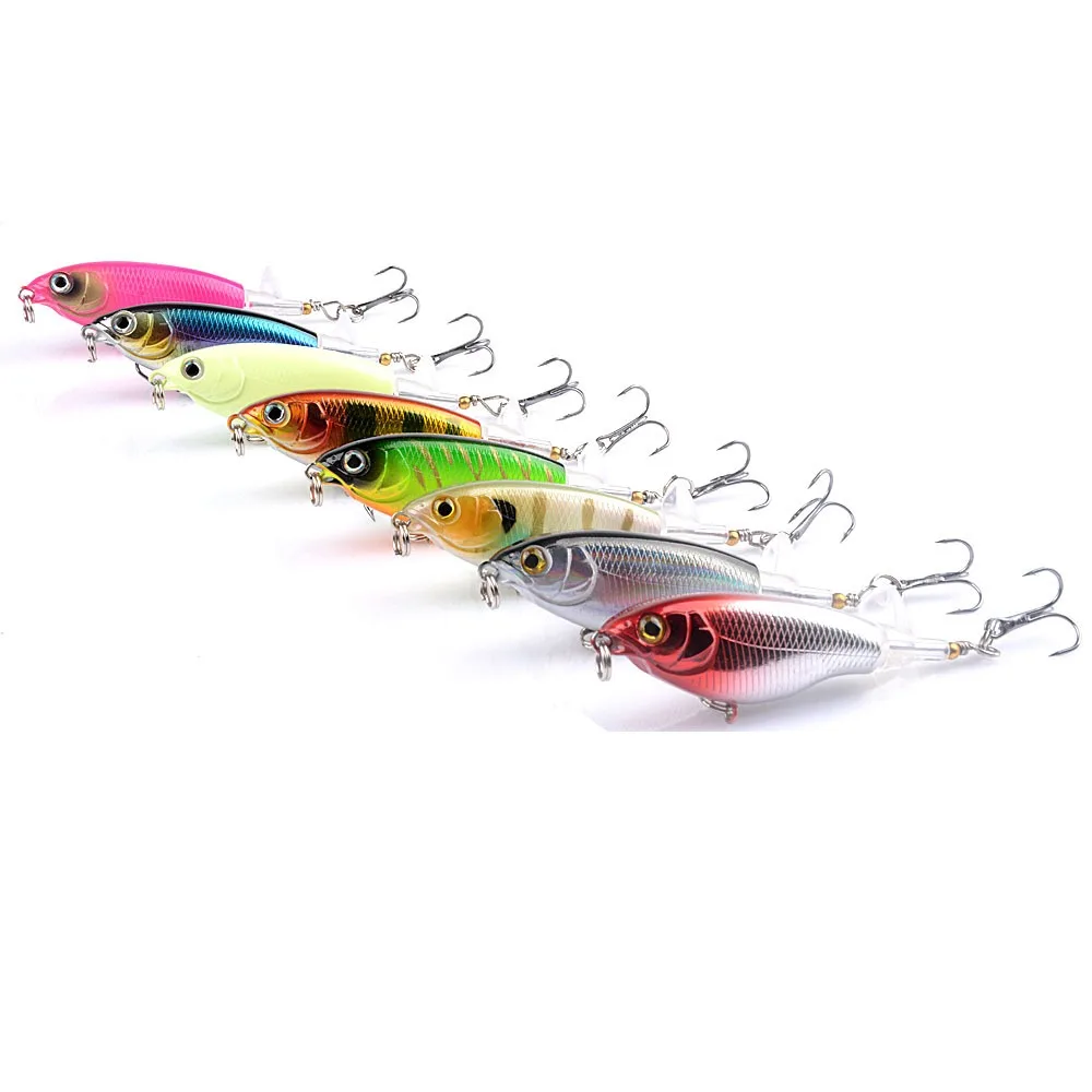 9Cm/11G Topwater Fishing Lure Fishing Tackle Occhi 3D 7.5Cm/6G Hard Fishing Bait Luminescenza Mini Minnow Fishing Lure Carp