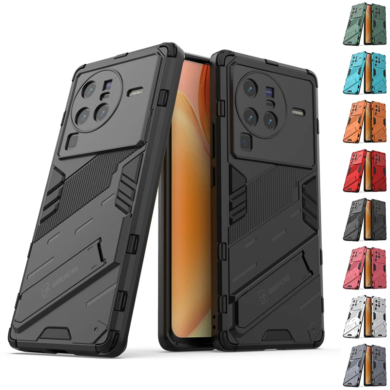 Per Vivo X80 Pro Cover Per Vivo X80 Pro Capas Antiurto Full Bumper Kickstand Cover Posteriore Per Vivo X80 Pro Fundas