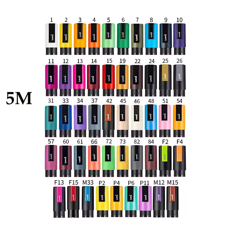 1pcs Uni POSCA Paint Marker Pen Full Colours Range PC-1M 36 Colors PC-3M 45 Colors PC-5M 54 Marking Art Painting paint marker pen