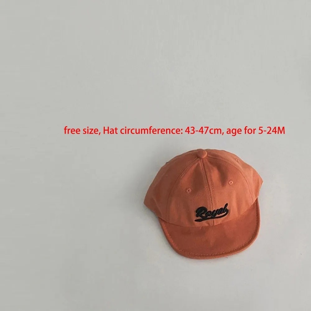 New Short Brim Baseball Cap Letter Embroidery Lightweight Peaked Cap Sun Hat