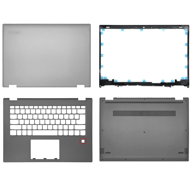 

Новинка, задняя крышка для Lenovo Yoga 520-14IKB 520-14 FLEX 5-14 LCD, передняя панель, Упор для рук, Нижняя крышка для ноутбука ABCD, серый