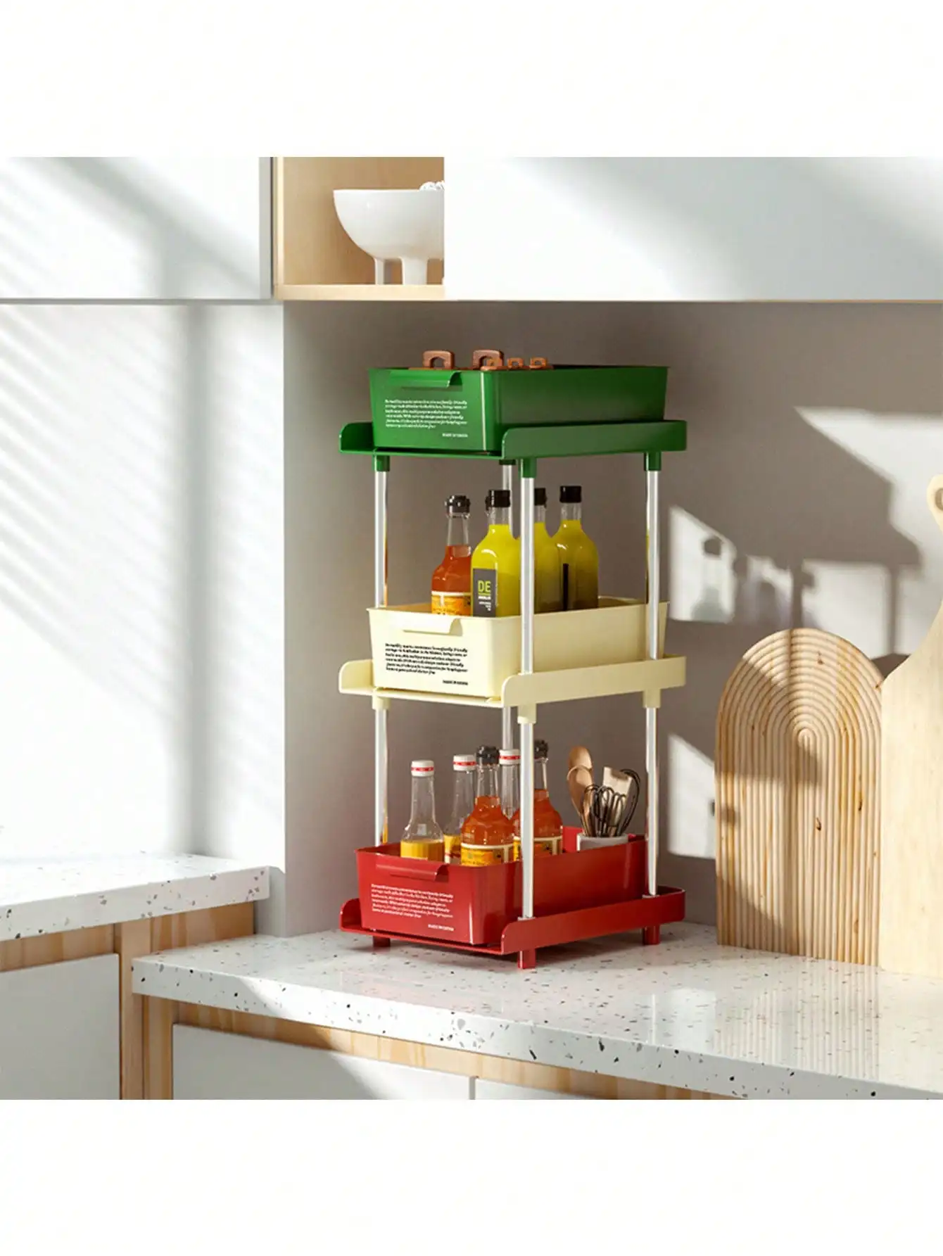1pc Multi Layer Coffee Capsule Storage Rack Space Saving Tea Suitable For Office Home Coffee Tea Bag Storage Organizer 4