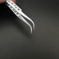 Industrial Tweezers Electronics Anti-static Curved Straight Tip Precision Stainless DIY Hand Tools Sets Forceps Phone Repair 6