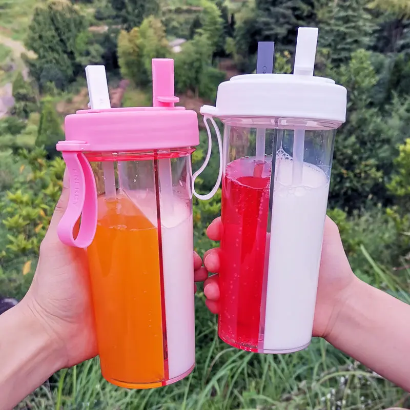 Double Sippy Drink Cup Creative Lovers Water Bottle Tumblers In Bulk Cheap  Caneca Outdoor Sports Tumbler Coffee Mug Double Tube Opening Design Keepcup  C0410 From Cinderelladress, $15.4