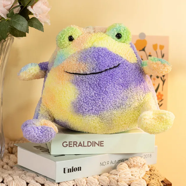 20/30cm Ricky Rain Frog Plush Toys Cute Soft Stuffed Anime Colorful Pillow Dolls For Kid Birthday Christmas Gift