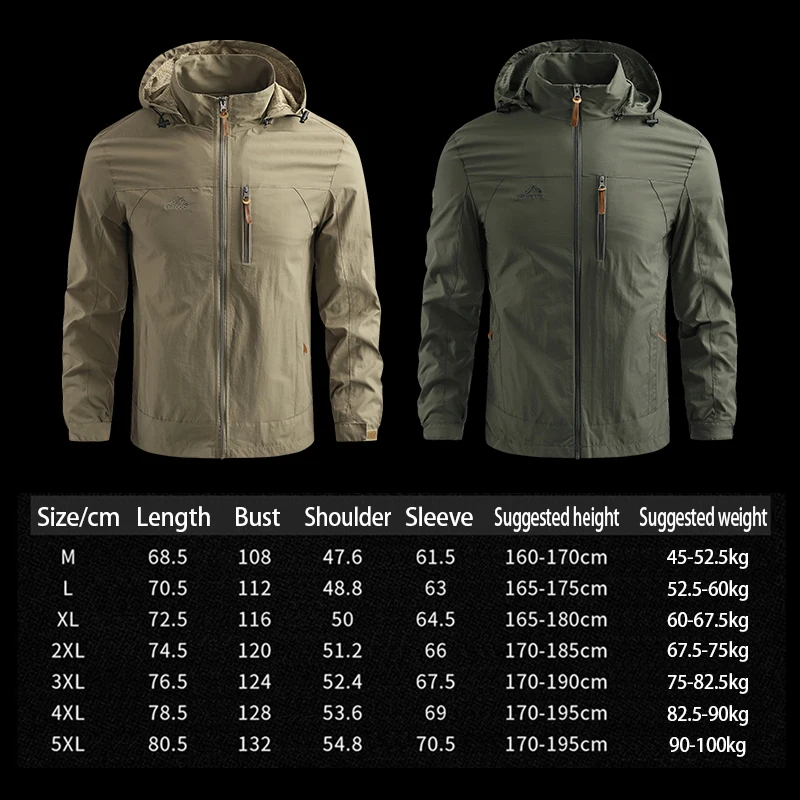 Outdoor Military Jackets Men Spring Autumn Quick Dry Pilot Coat Tactical Windbreaker Army Combat Jacket Men Hooded Bomber Coats