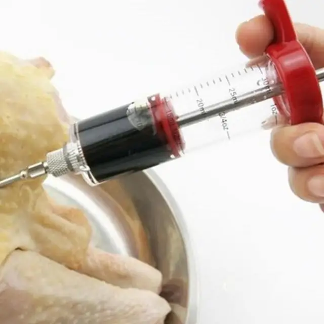 Bbq Húsfecskendők Pácos Szósz Injektor Pulyka Pác Fűszerfecskendők Hús Ízű Tű Konyha Grillezés Grillező Eszköz - Image 5