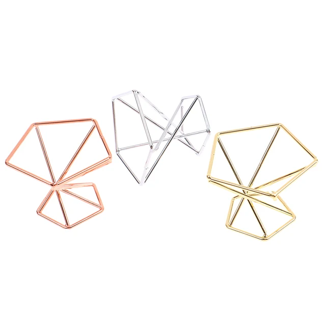 3Pcs Bracket Virágkosár -Állvány Minimalista Geometriai Fém Növényi Kiállítás - Image 2