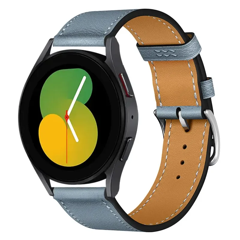 Premium Leather Watch Band Strap - Sporty and Elegant Design, 20-22mm Adjustable Size,