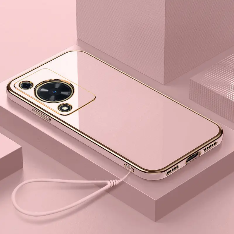 Luxury Shockproof Square Plating Phone Case and Back Cover
