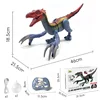 2.4G Children's Remote Control Spray Dinosaur Toys Walking Velociraptor with Lights Sounds Dinosaur Robot RC Toys for Kids Gift 2
