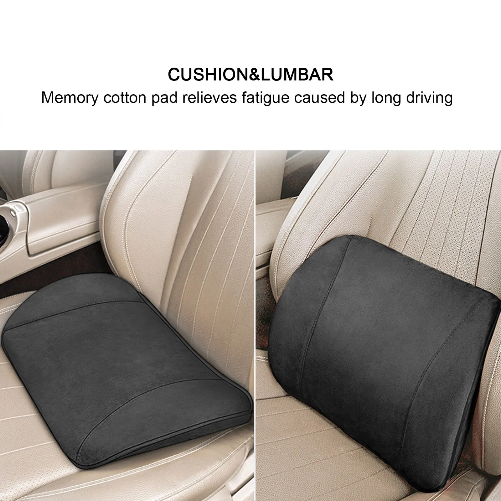 2 In 1 Auto Sitzkissen Fahrer Sitz Memory Foam Kissen Kissen