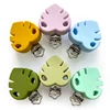 3pcs Silicone Pacifier Clip Tree leaf BPA Free DIY Baby Teething Teether Necklace Bead Molar Accessories Dummy Holder Clip 4