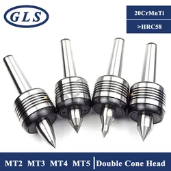 Morse Top Center MT2 MT3 MT4 MT5 CNC Lathe Rotary Center Standard Double Cone Head Live Center Morse turning center Accessories