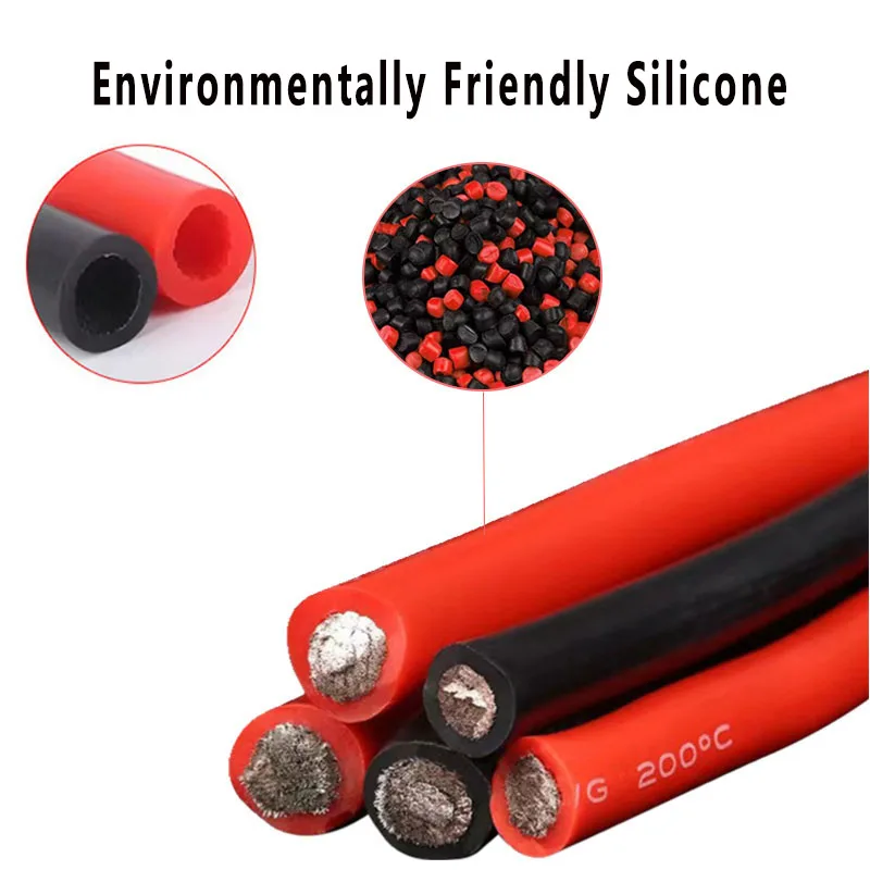Sourcing Map Cable De Silicona Calibre 28, Alambre Trenzado