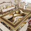 Luxury Golden Marble Abstract Carpets Living Room Decoration European Style Rug Home Sofa Area Mats Room Doorway Hallway Carpet 1