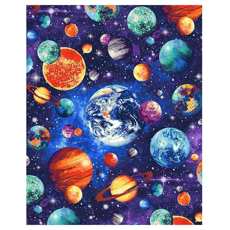 

Алмазная живопись «сделай сам», полная Бриллиантовая вышивка для взрослых, набор для алмазной живописи, краска с алмазной планетой