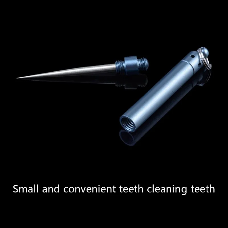 1 Piece Stainless Steel Metal Toothpicks Reusable Toothpick for Home Outdoor Portable Small Size Toothpicks for Men Women